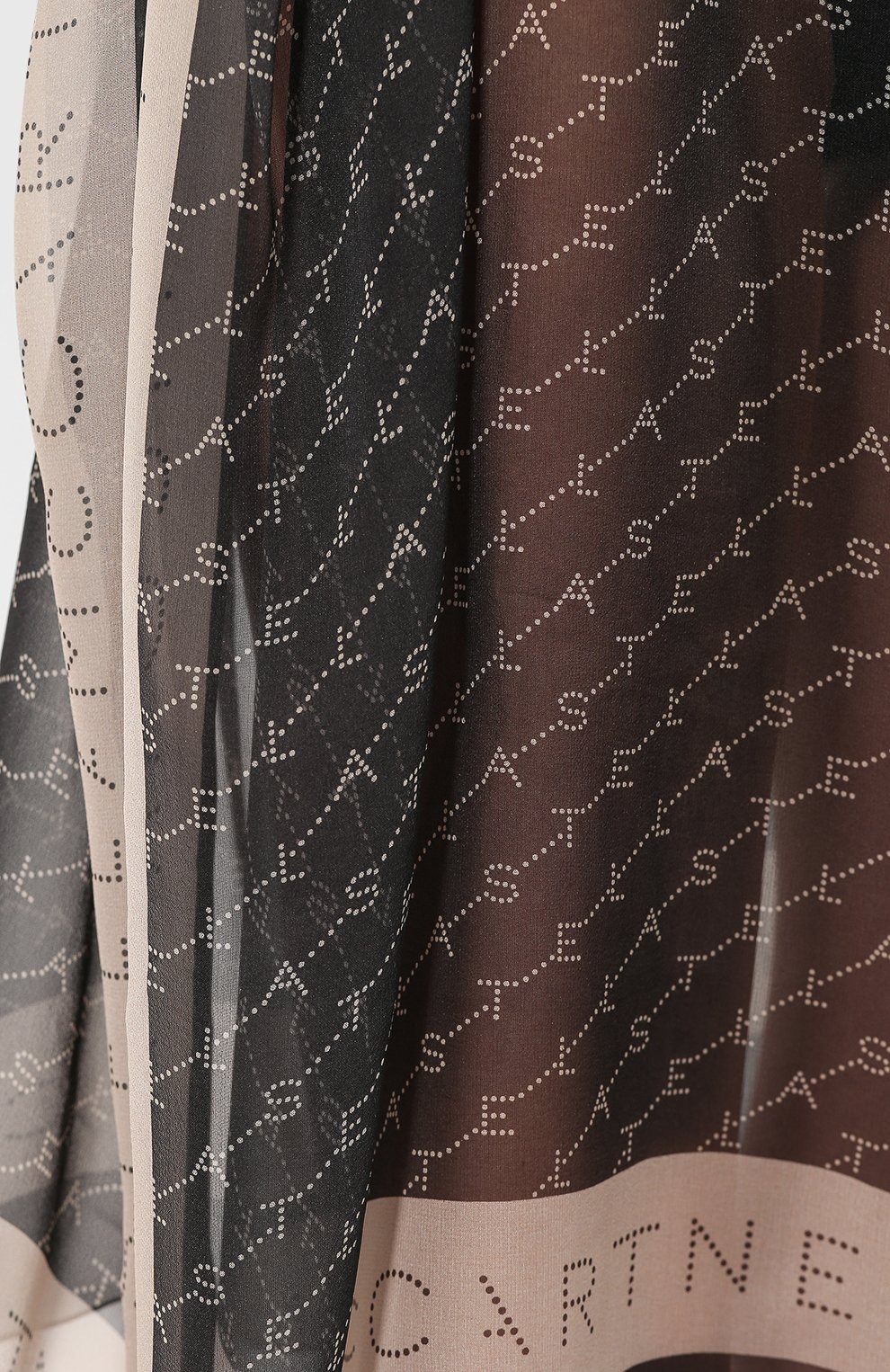 Шелковая туника STELLA MCCARTNEY черного цвета по цене 48150 руб., арт. S7A200620, фото 5 Шелковая туника STELLA MCCARTNEY, арт. S7A200620, фото 5