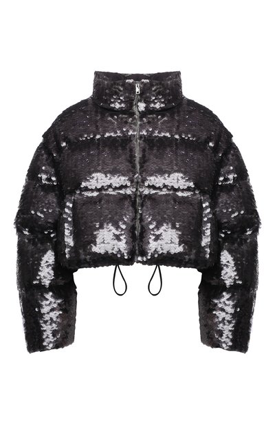 Женский пуховик с отделкой пайетками PRADA, арт. 291979-1ZCC-F0276-212