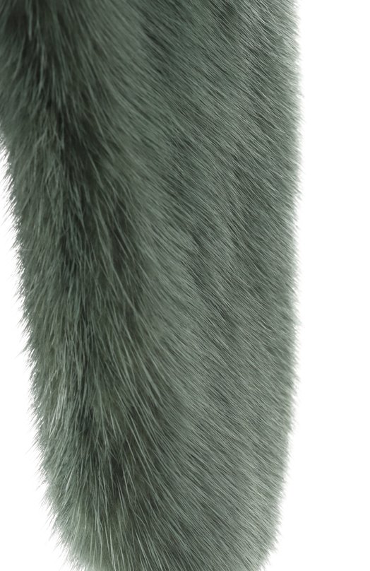 Меховая шапка-ушанка Френки из норки FurLand 0217500110293600000 Зелёный  0217500110293600000 Фото 3