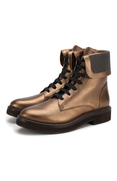 Кожаные ботинки BRUNELLO CUCINELLI, арт. MZMEG1610, фото 1