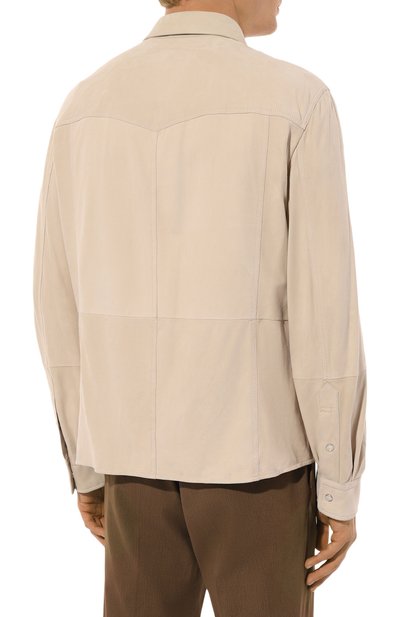 Замшевая куртка-рубашка BRUNELLO CUCINELLI, арт. MPCMI1721, фото 4