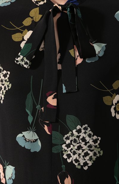 Шелковое платье REDVALENTINO черно-белого цвета по цене 95750 руб., арт. SR0VA7G0/4HV, фото 5 Шелковое платье REDVALENTINO, арт. SR0VA7G0/4HV, фото 5