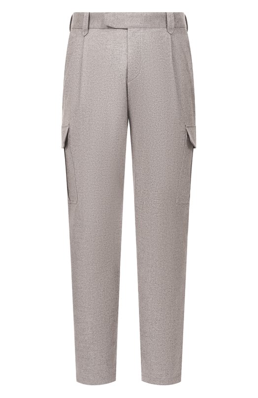 Шерстяные брюки-карго Brioni RP3T0M/0AA0C Бежевый RP3T0M/0AA0C