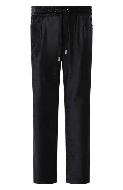 Бархатные брюки Dolce & Gabbana GP09XZ/HU7S0 Чёрный GP09XZ/HU7S0