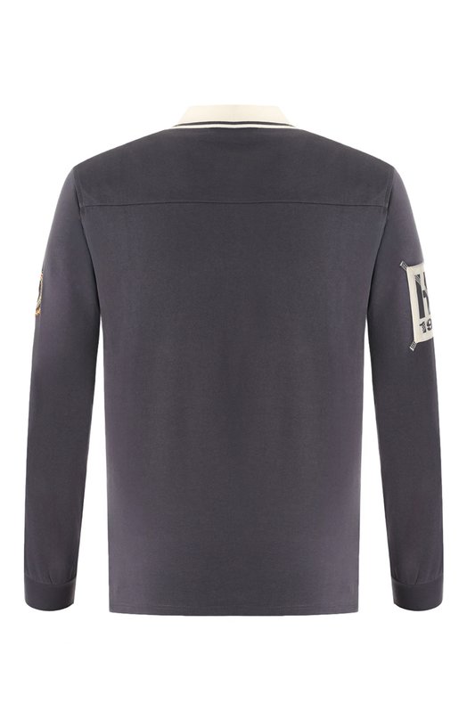 Хлопковое поло Harmont & Blaine Серый, фото 2