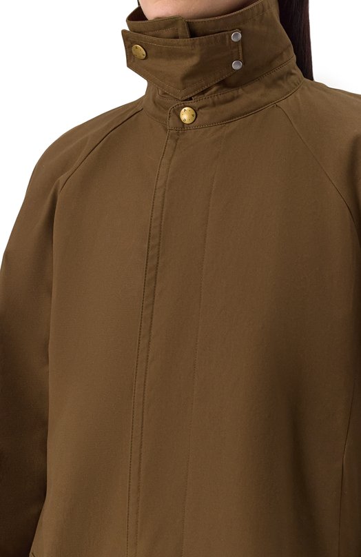Хлопковый плащ A.P.C. C0ERC-F01533 Хаки  C0ERC-F01533 Фото 5