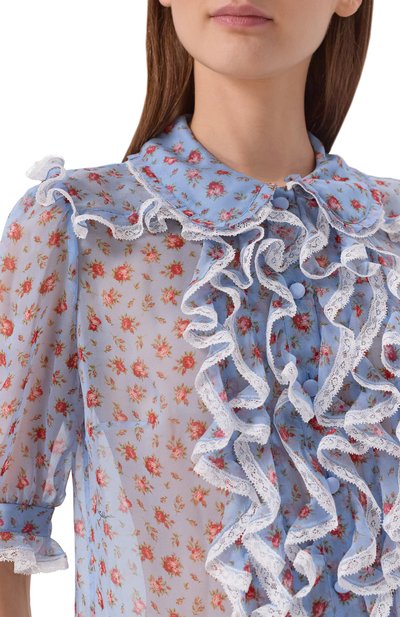 Блузка из шелка и хлопка DOLCE & GABBANA, арт. F5U03T/IS10I, фото 5