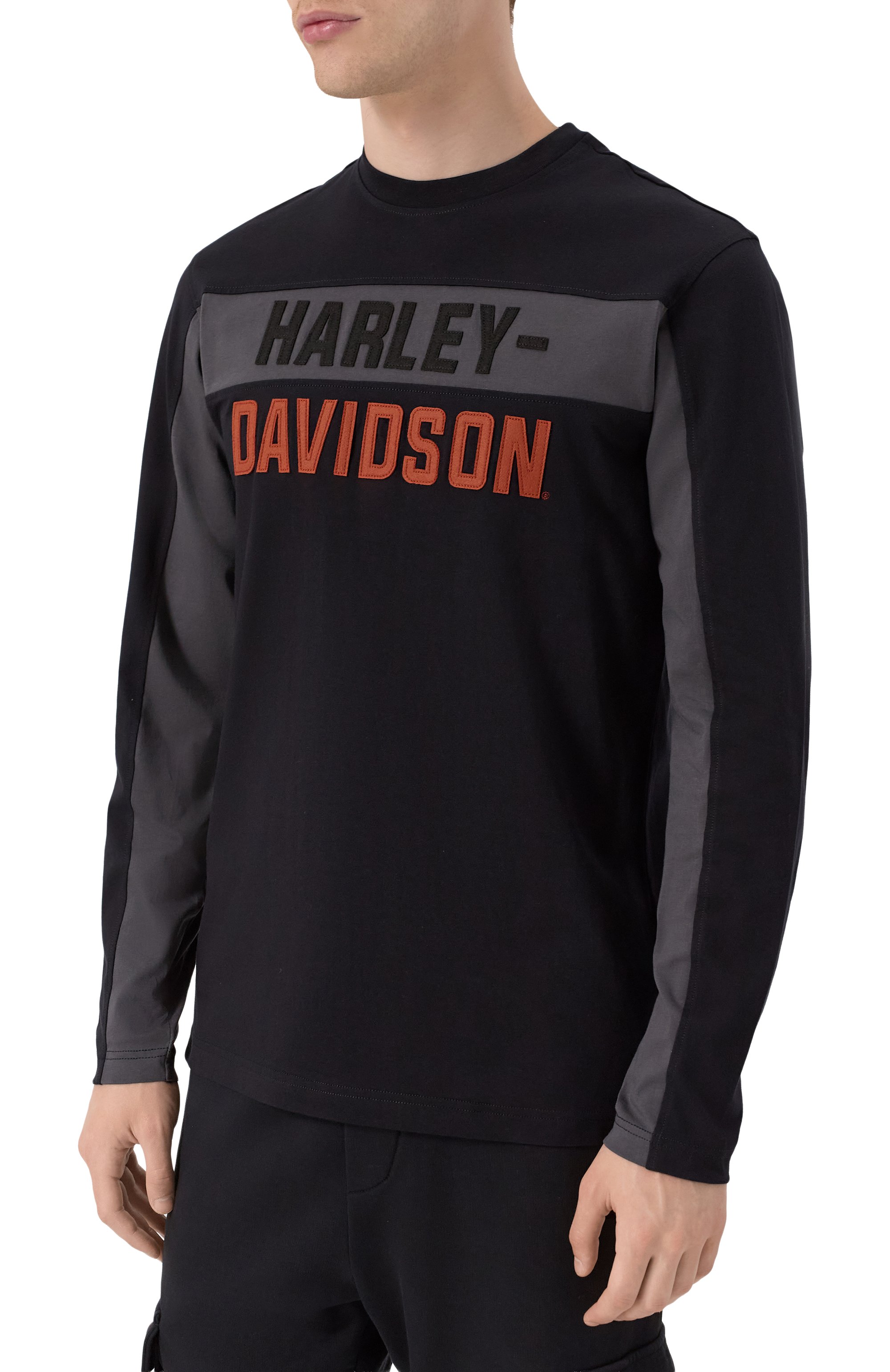 Хлопковый лонгслив HARLEY-DAVIDSON, арт. 99065-21VM, фото 3