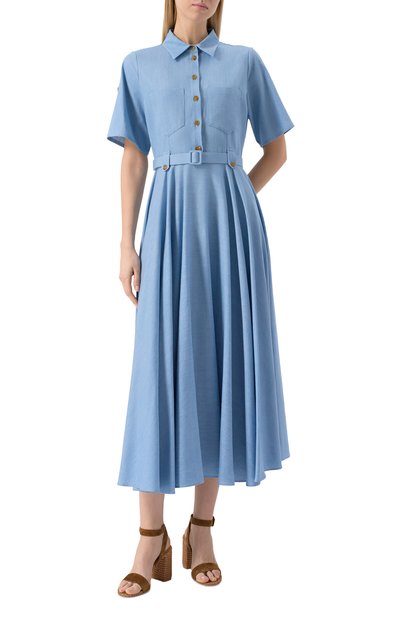 Хлопковое платье PIETRO BRUNELLI, арт. AG2415/C0TRIP, фото 3