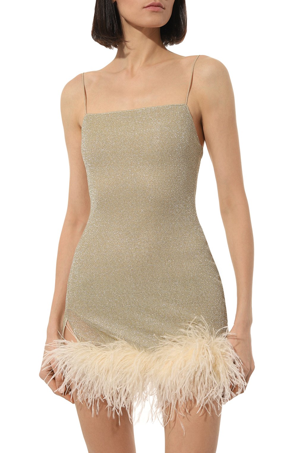 Платье с отделкой перьями OSEREE, арт. LDS238, фото 3