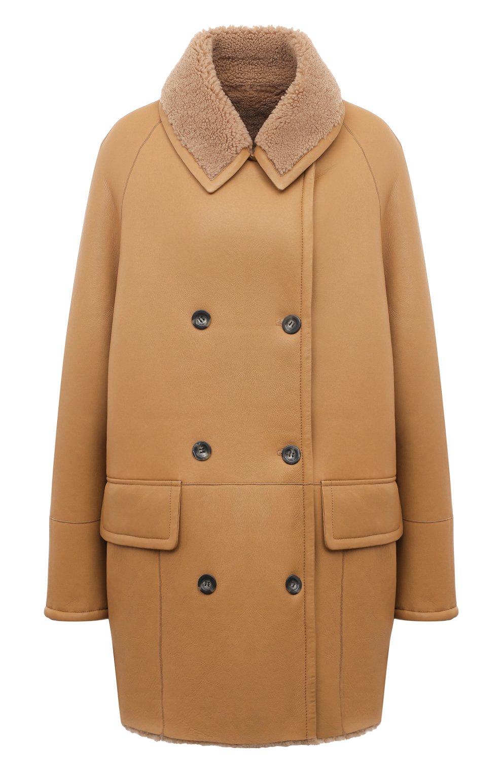 Двусторонняя дубленка из овчины LUDA NIKISHINA, арт. FC/ELLE/np-kr/beige, фото 1