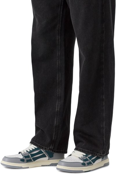 Кожаные кеды varsity skel top AMIRI, арт. AMF0SR1077, фото 3