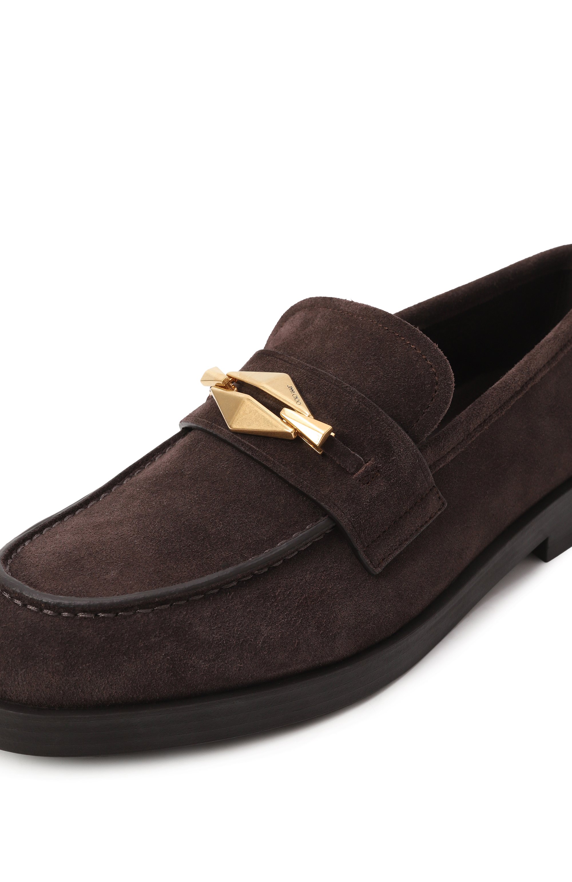 Замшевые лоферы maddie diamond JIMMY CHOO, арт. MADDIE DIAM0ND/UUE, фото 7