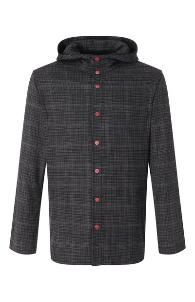 Мужская рубашка из шерсти и шелка KITON, арт. UMCPETEK0617E16