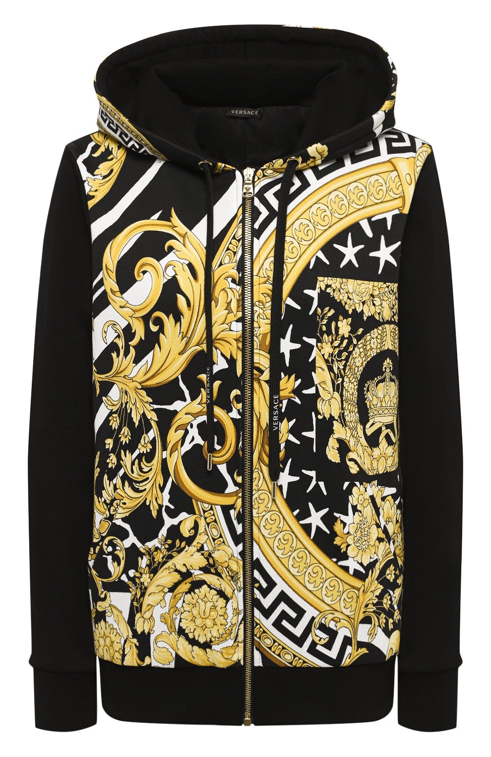 Хлопковая толстовка VERSACE черного цвета по цене 117000 руб., арт. A83307/A231036, фото 1 Хлопковая толстовка VERSACE, арт. A83307/A231036, фото 1