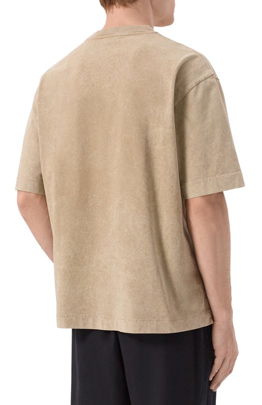 Хлопковая футболка Off-White 0MAA120F25JER000 Зелёный  0MAA120F25JER000 Фото 4