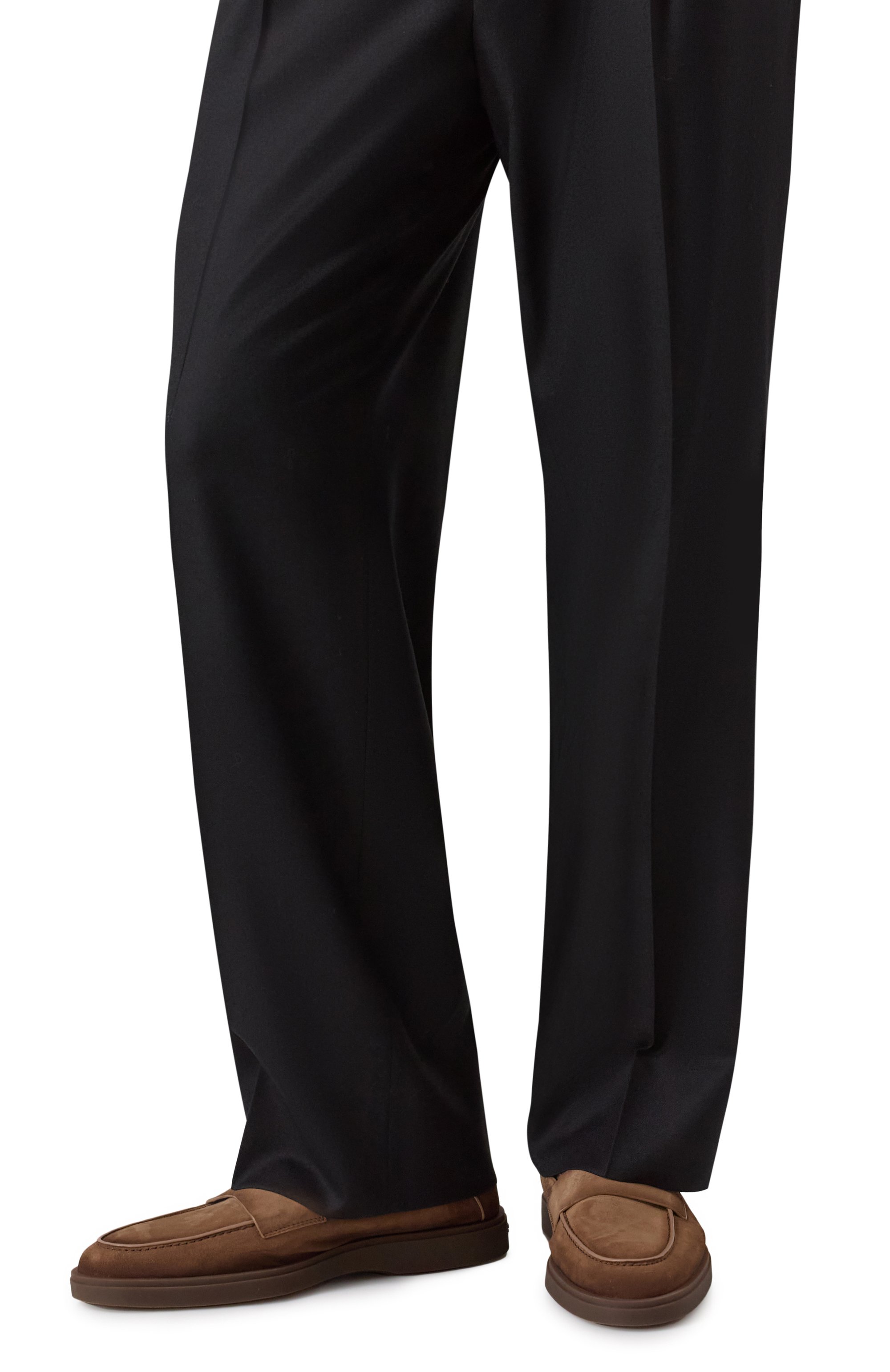 Замшевые лоферы detroit SANTONI коричневого цвета по цене 99500 руб., арт. MGDG19051DKTSEAA, фото 3 Замшевые лоферы detroit SANTONI, арт. MGDG19051DKTSEAA, фото 3