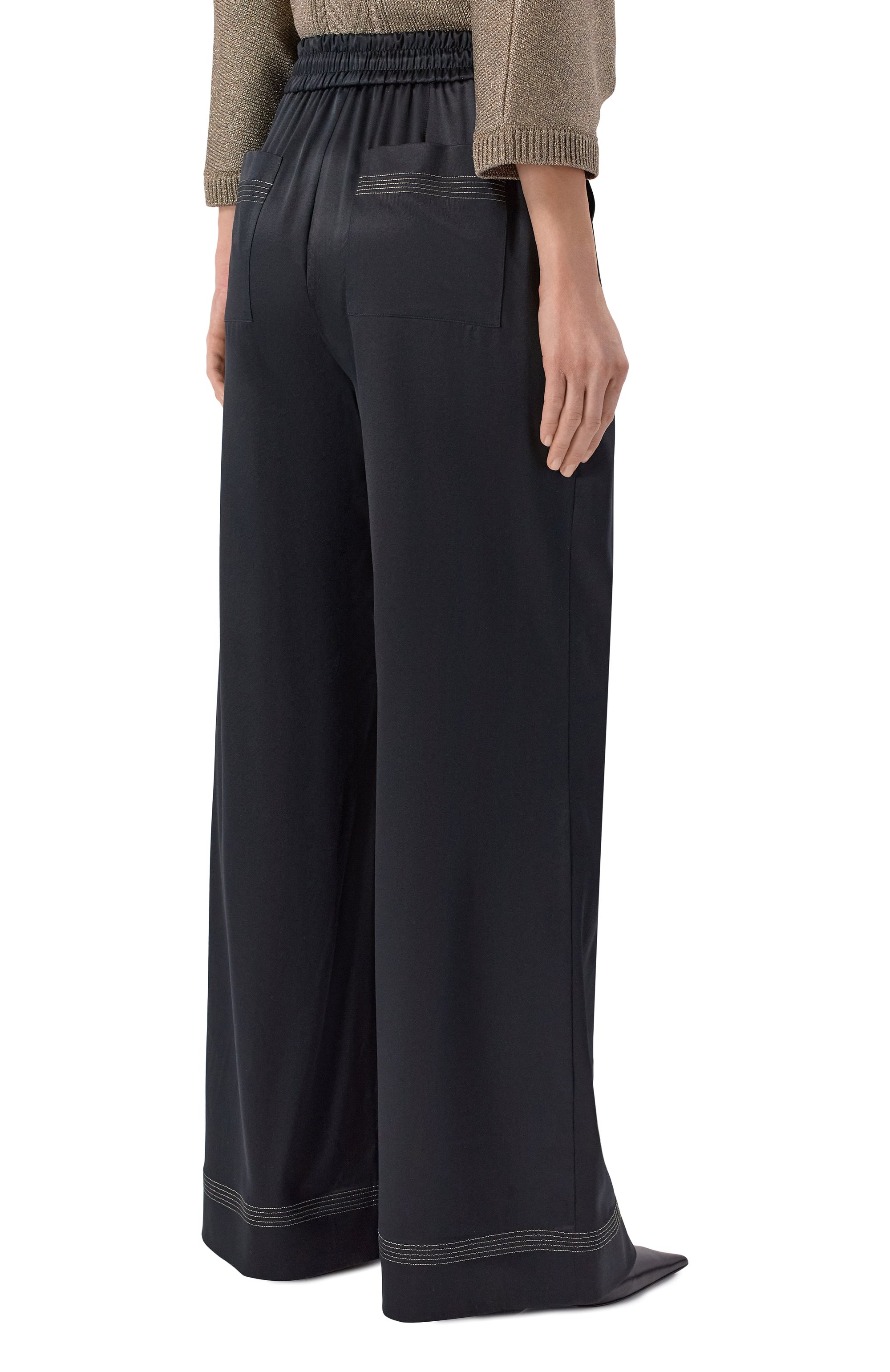 Шелковые брюки FREEAGE, арт. WS26.PT188.6003.900, фото 4