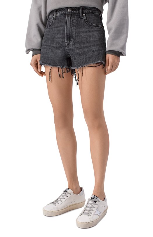 Джинсовые шорты Alexander Wang 4DC2244301 Серый  4DC2244301 Фото 3
