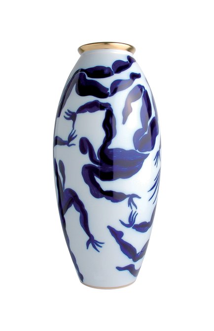 Мужского ваза bacchanale BERNARDAUD синего цвета, арт. 2151/1289 | Фото 1