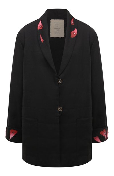 Женский жакет из хлопка и льна MIDGARD PARIS, арт. F1-JK1-BK