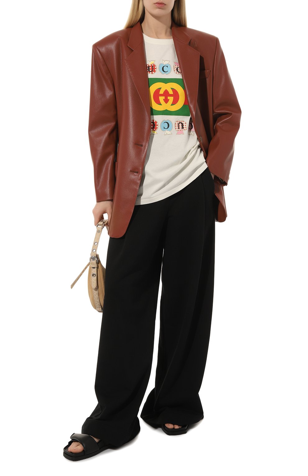 Хлопковая футболка GUCCI белого цвета по цене 56160 руб., арт. 615044 XJDOH, фото 2 Хлопковая футболка GUCCI, арт. 615044 XJDOH, фото 2