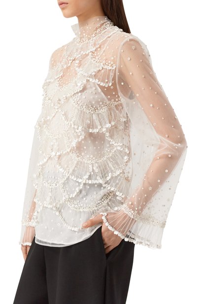 Блузка из вискозы VALENTINO, арт. 5B3AE9F51ED, фото 4