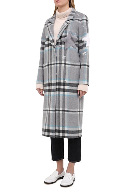 Пальто из шерсти и кашемира SEVEN LAB, арт. CL20-007/2 blue/black, фото 3