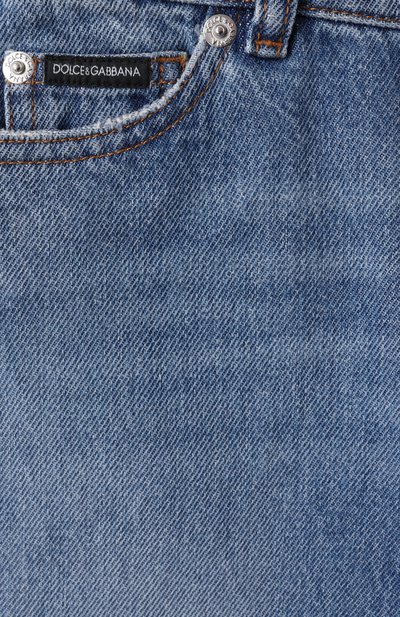 Джинсы DOLCE & GABBANA голубого цвета по цене 38900 руб., арт. L42F81/LDC97/2-6, фото 3 Джинсы DOLCE & GABBANA, арт. L42F81/LDC97/2-6, фото 3