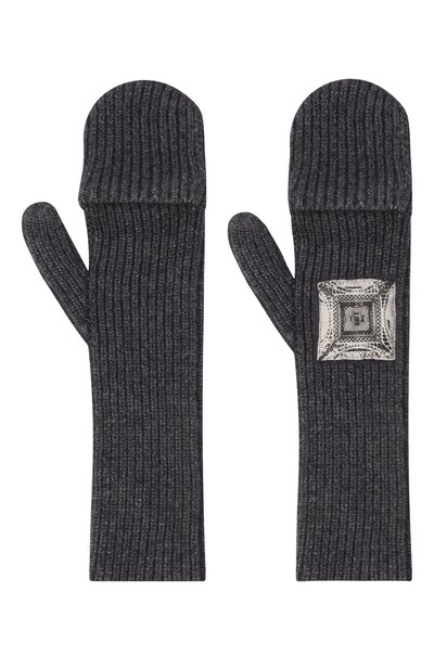 Варежки вертикаль из шерсти и кашемира MIDGARD PARIS, арт. MS86WL-OS-BK, фото 3