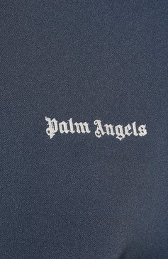 Женский толстовка PALM ANGELS синего цвета, арт. PWBD019F24FAB001 | Фото 5 (Драгоценные камни: Проставлено; Материал внешний: Синтетический материал; Материал сплава: Проставлено; Длина (для топов): Стандартные; Рукава: Длинные; Женское Кросс-КТ: Кардиган-одежда; Стили: Кэжуэл)