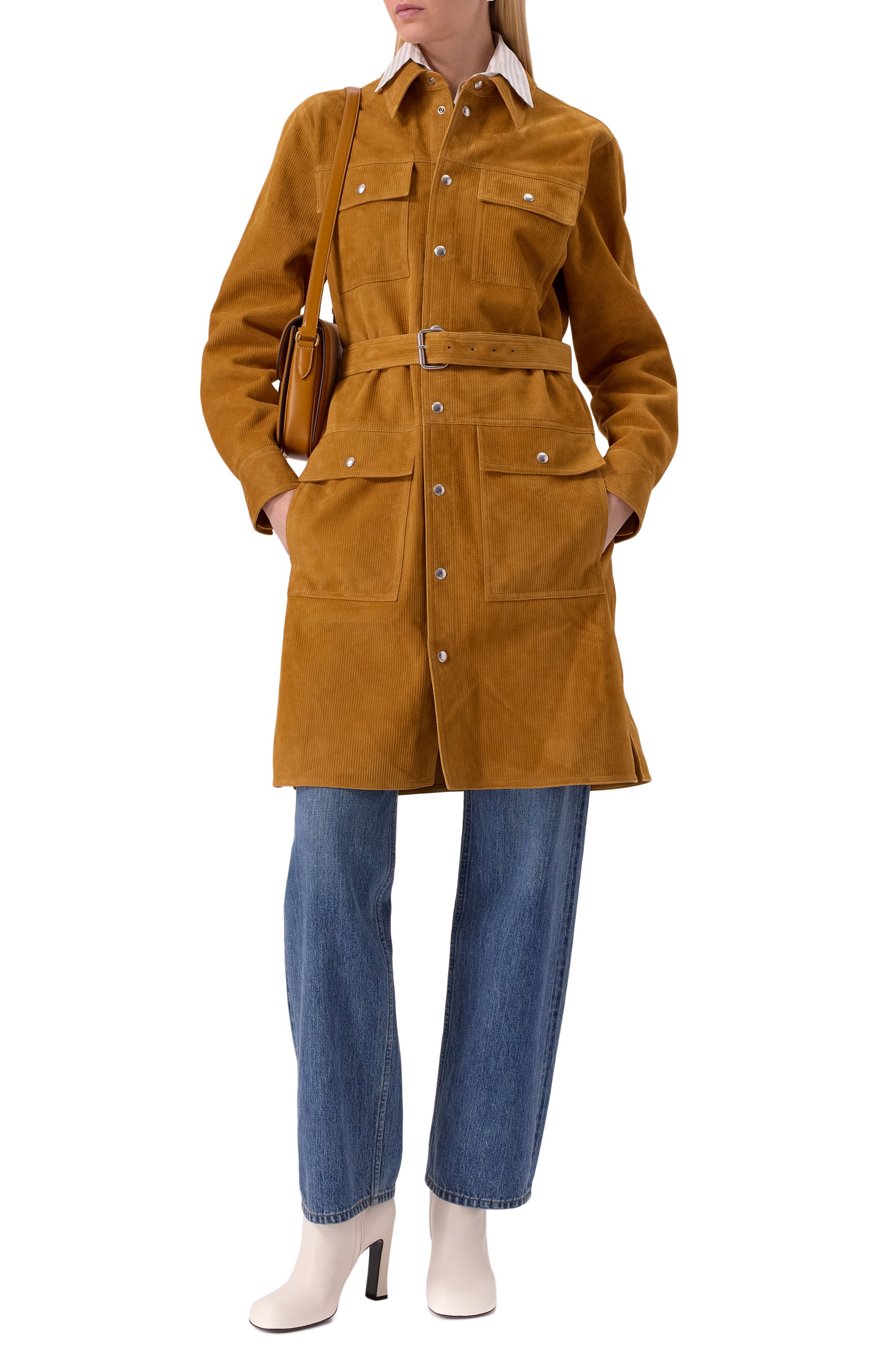 Замшевое платье BOTTEGA VENETA, арт. 813139/V4HV0, фото 2