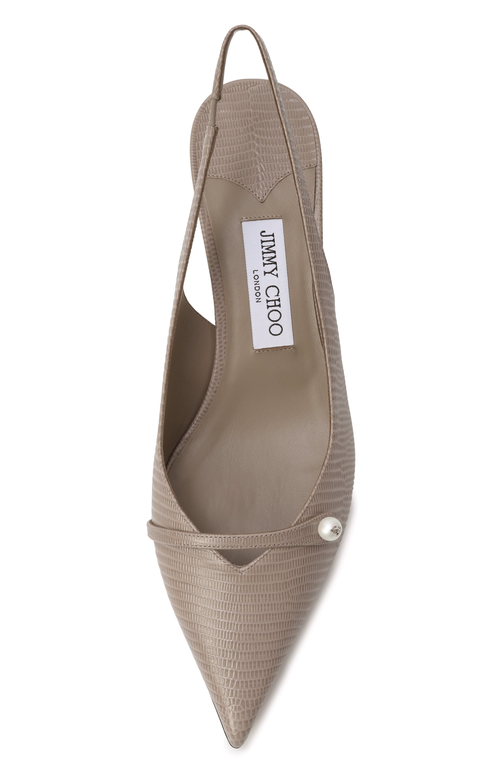 Кожаные туфли amita 45 JIMMY CHOO темно-бежевого цвета по цене 91950 руб., арт. AMITA 45/CWN, фото 6 Кожаные туфли amita 45 JIMMY CHOO, арт. AMITA 45/CWN, фото 6