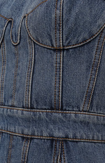 Джинсовое платье ALEXANDER MCQUEEN синего цвета по цене 263500 руб., арт. 654852/QMABC, фото 5 Джинсовое платье ALEXANDER MCQUEEN, арт. 654852/QMABC, фото 5