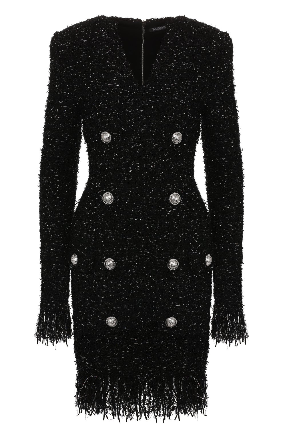 Платье BALMAIN черного цвета по цене 358000 руб., арт. SF26261/K499, фото 1 Платье BALMAIN, арт. SF26261/K499, фото 1