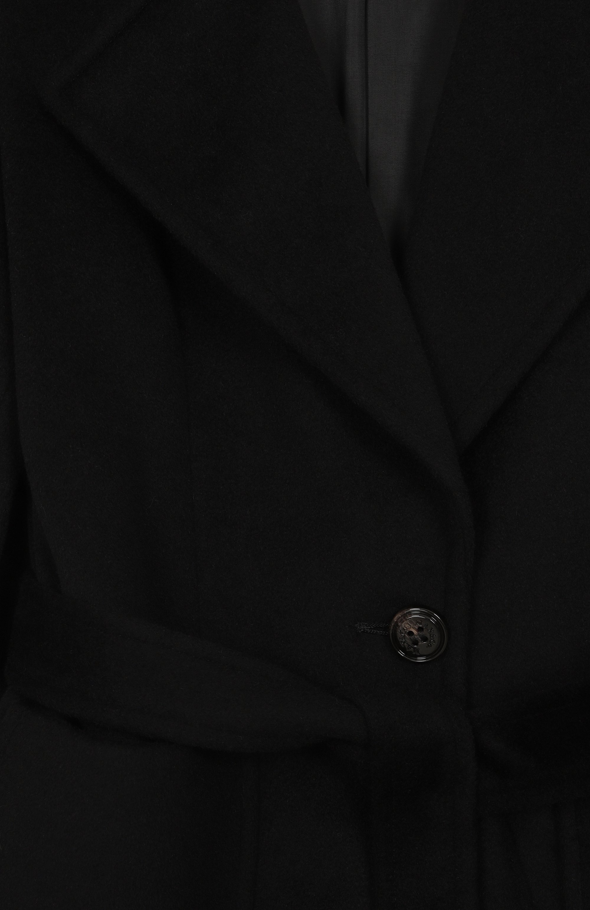 Шерстяное пальто MAX&CO черного цвета по цене 49150 руб., арт. MX0001-MX052, фото 3 Шерстяное пальто MAX&CO, арт. MX0001-MX052, фото 3