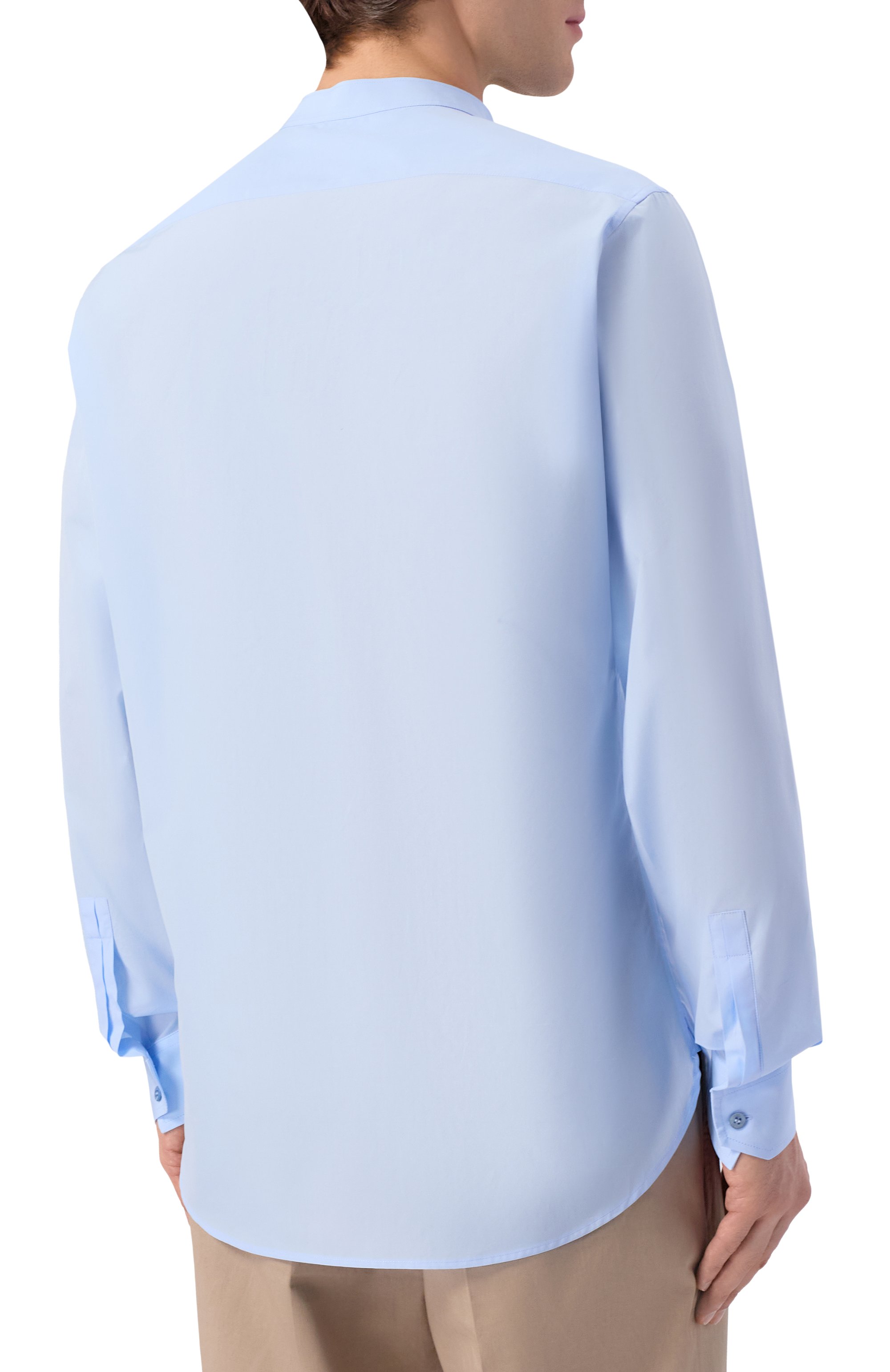 Хлопковая рубашка MVST голубого цвета по цене 89950 руб., арт. M26.2PM.B008/F080, фото 4 Хлопковая рубашка MVST, арт. M26.2PM.B008/F080, фото 4