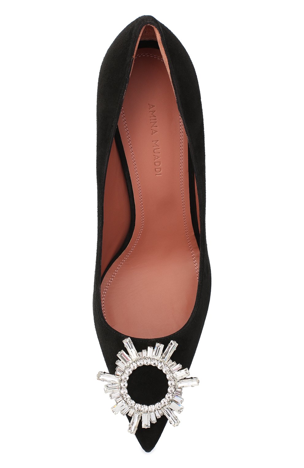 Кожаные туфли begum AMINA MUADDI черного цвета по цене 111500 руб., арт. BEGUMPUMP/SUEDE/BLACK, фото 5 Кожаные туфли begum AMINA MUADDI, арт. BEGUMPUMP/SUEDE/BLACK, фото 5