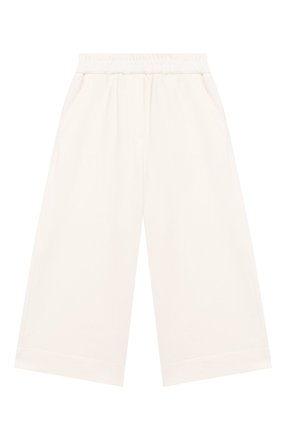 Хлопковые брюки BRUNELLO CUCINELLI белого цвета по цене 31050 руб., арт. BN05NE404A, фото 1 Хлопковые брюки BRUNELLO CUCINELLI, арт. BN05NE404A, фото 1