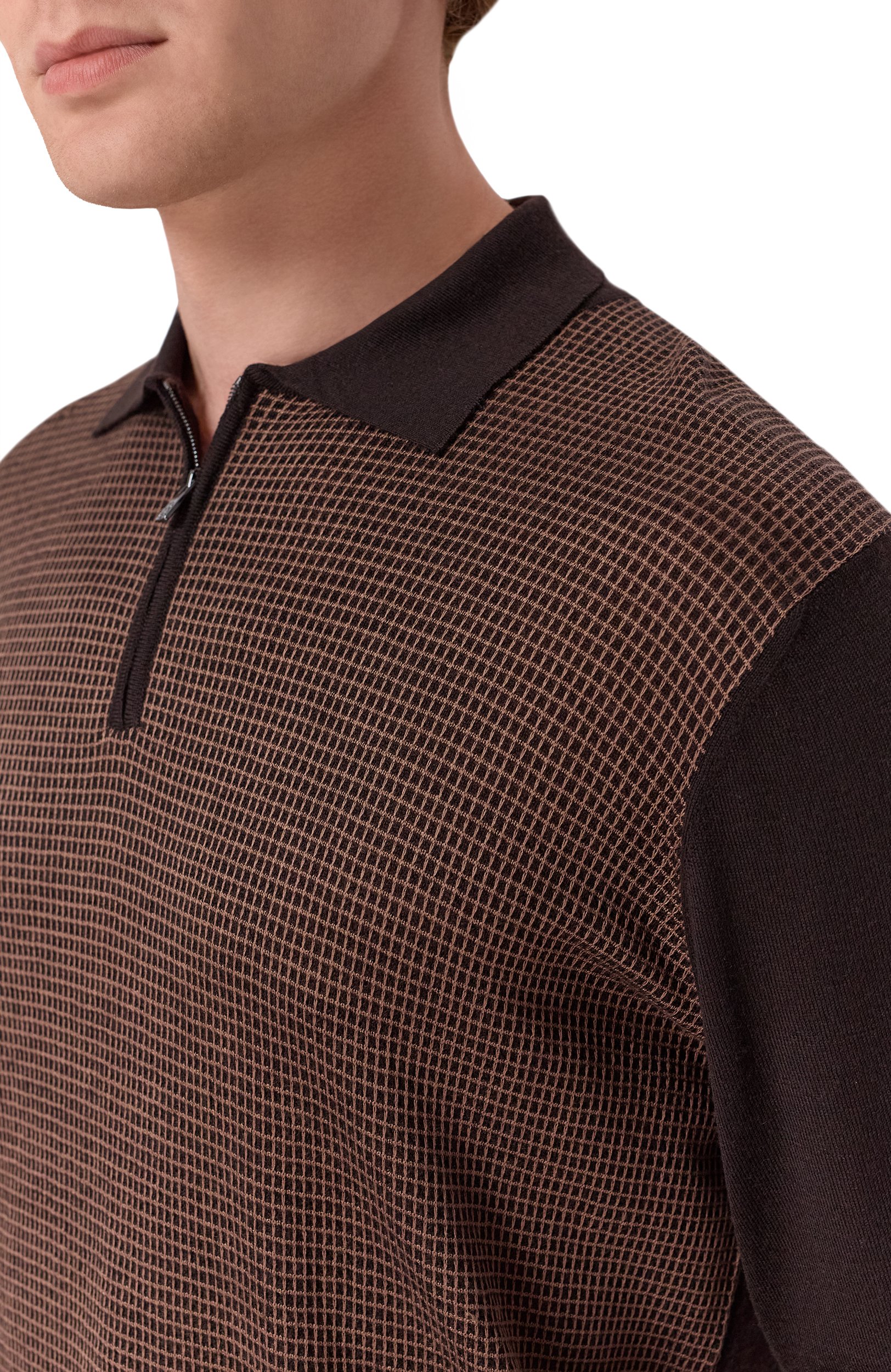 Поло из шерсти и шелка CORNELIANI, арт. 28M587/2A25144, фото 5