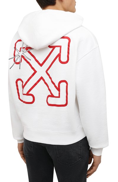 Хлопковое худи OFF-WHITE, арт. 0MBB037F21FLE008, фото 4