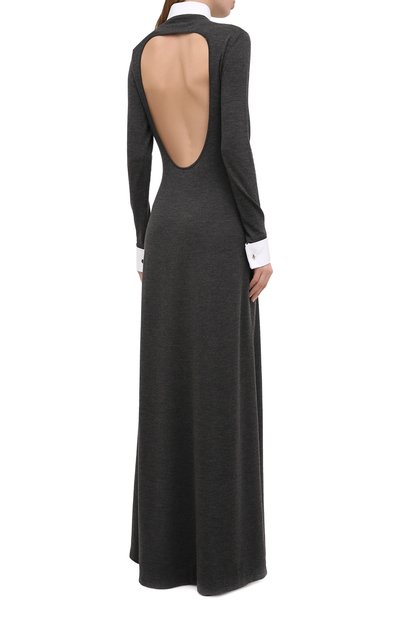 Шерстяное платье RALPH LAUREN серого цвета по цене 329500 руб., арт. 290823940, фото 4 Шерстяное платье RALPH LAUREN, арт. 290823940, фото 4