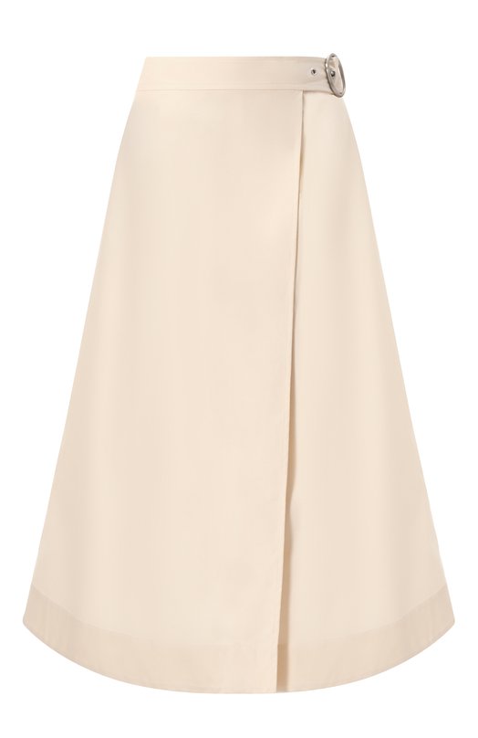 Хлопковая юбка Jil Sander J40MA0168-J45296 Кремовый J40MA0168-J45296