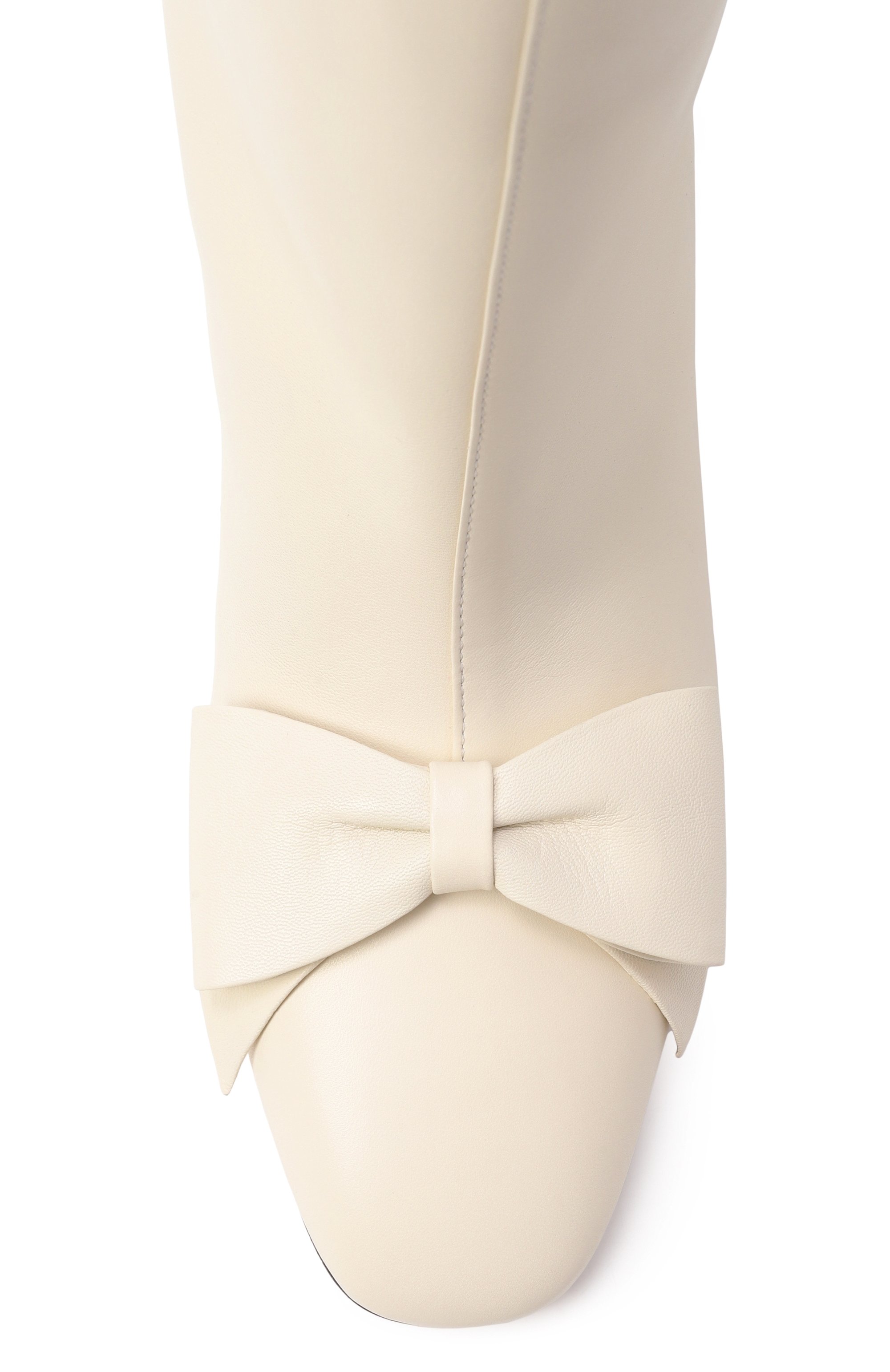 Кожаные ботильоны bowow 45 VALENTINO кремового цвета по цене 178500 руб., арт. 7W2S0MB1/DDT, фото 6 Кожаные ботильоны bowow 45 VALENTINO, арт. 7W2S0MB1/DDT, фото 6