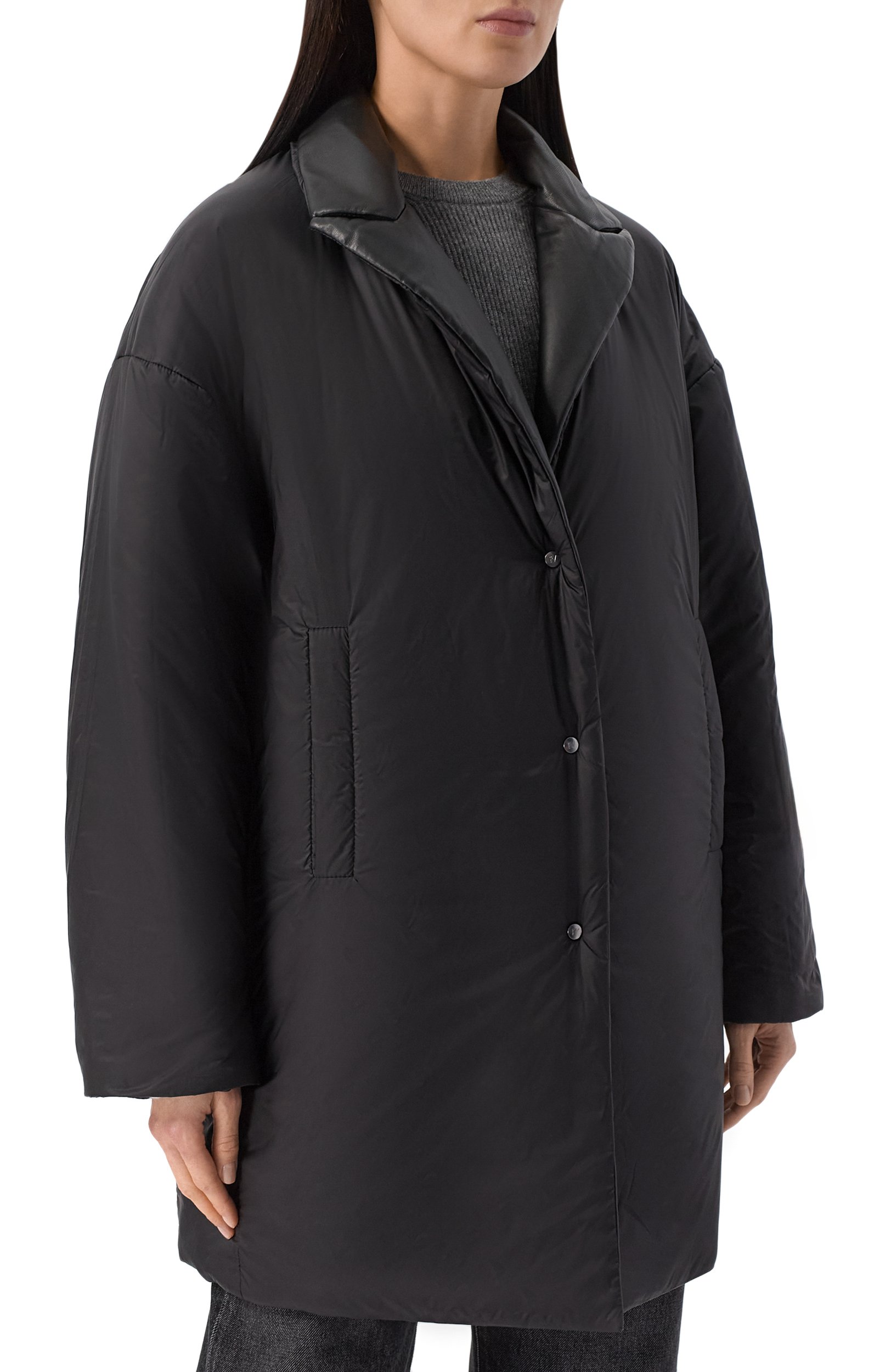 Двусторонняя куртка из кожи FREEAGE, арт. WW25.PJ007.LETH.900, фото 6