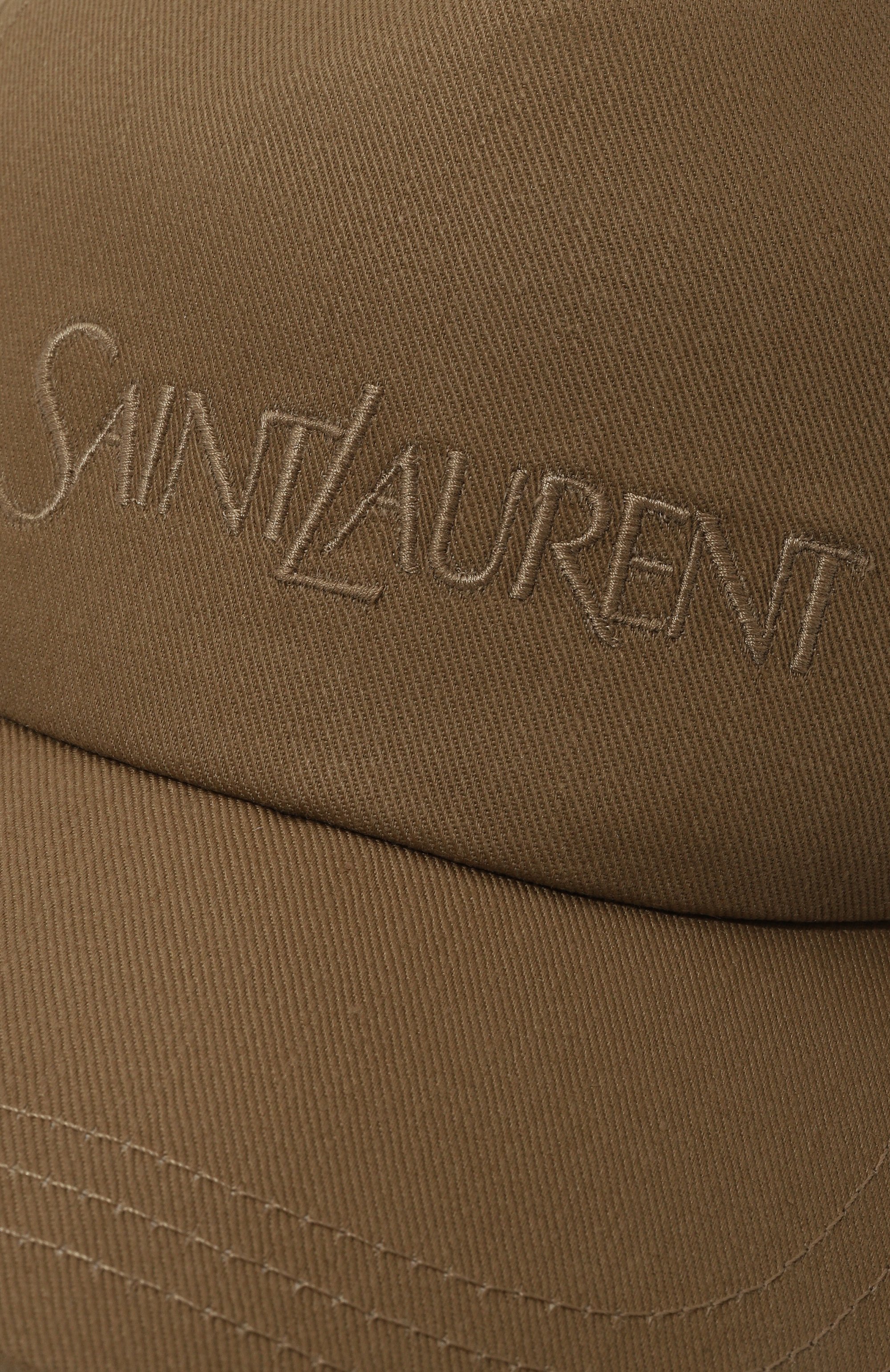 Бейсболка из хлопка и льна SAINT LAURENT, арт. 778063/3YP19, фото 3