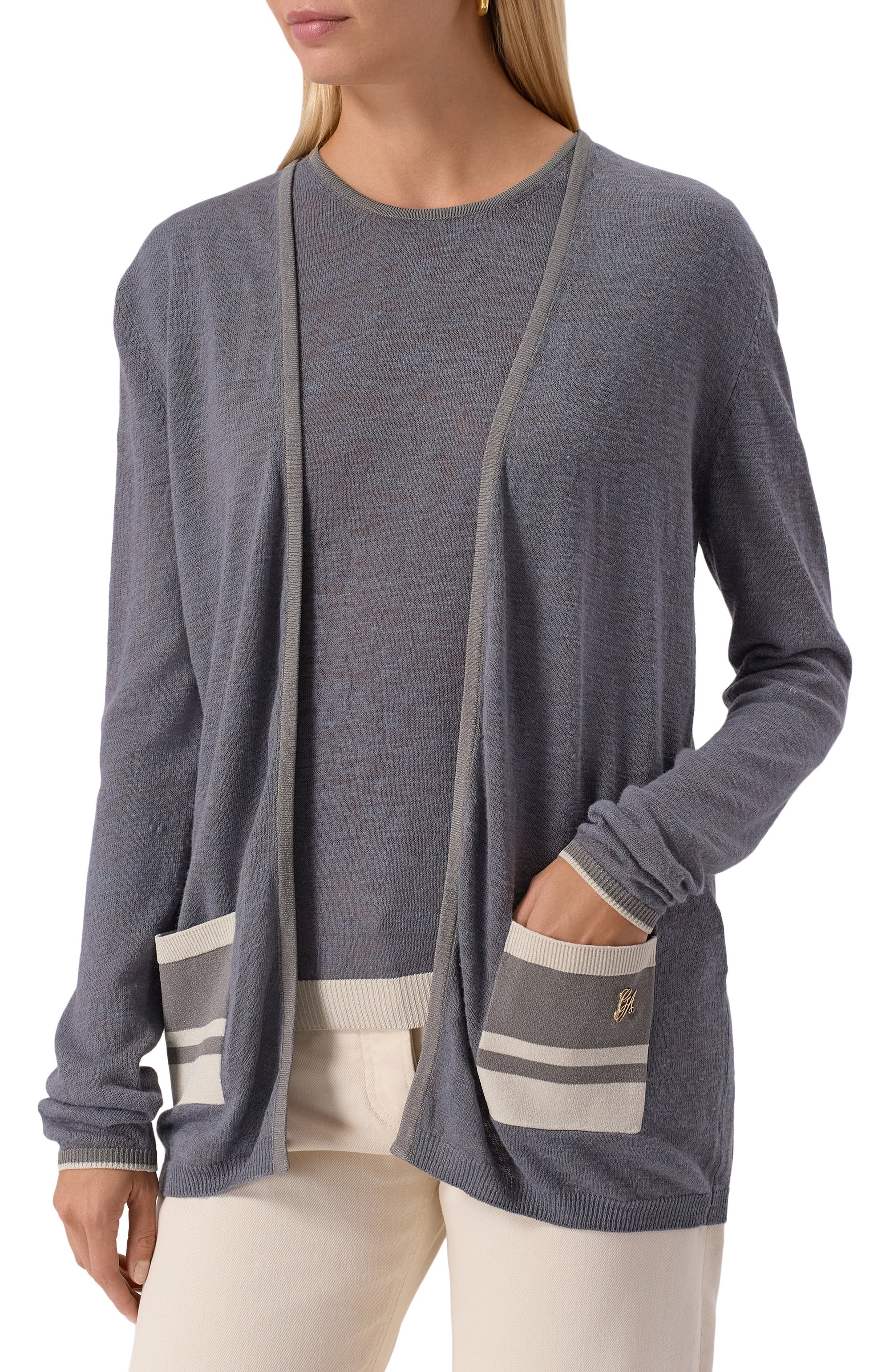 Комплект из кардигана и пуловера GIORGIO ARMANI, арт. 3KAZ01/AM57Z, фото 3