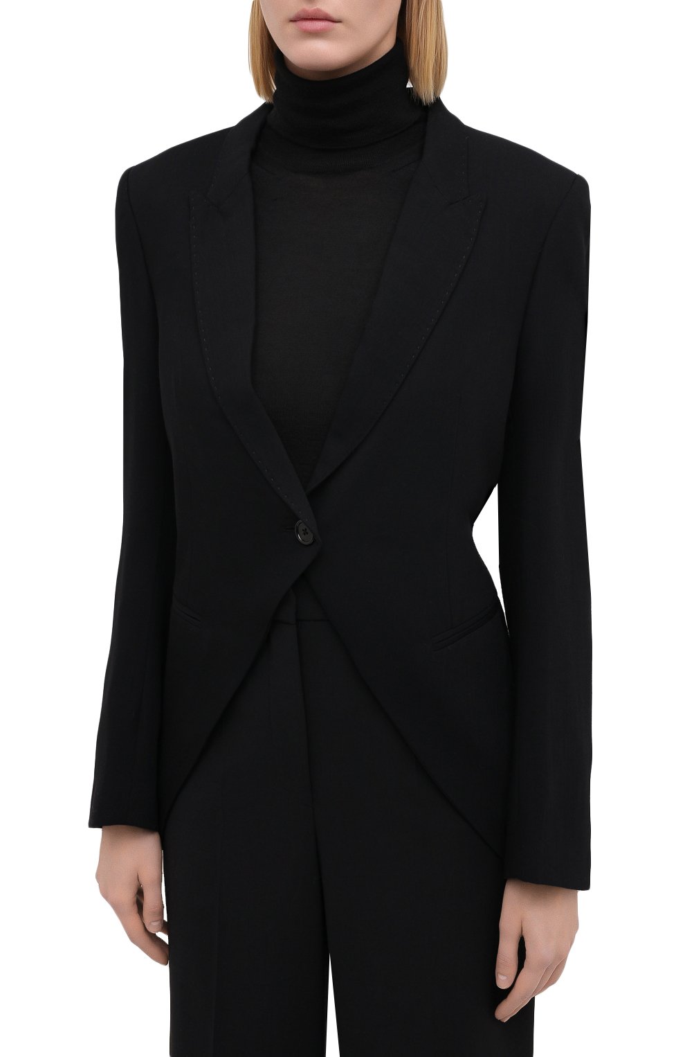 Шерстяной жакет ANN DEMEULEMEESTER, арт. 2002-1012-P-170-099, фото 3