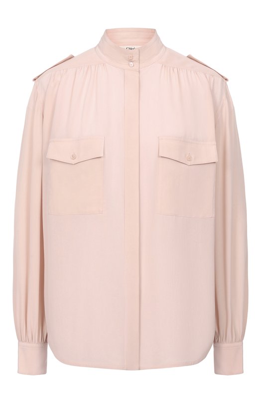 Шелковая блузка Chloé CH26SHT20005 Розовый CH26SHT20005