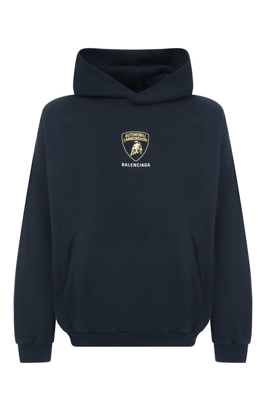 Хлопковое худи Balenciaga x Automobili Lamborghini Balenciaga 767877/TSVR1 Чёрный 767877/TSVR1